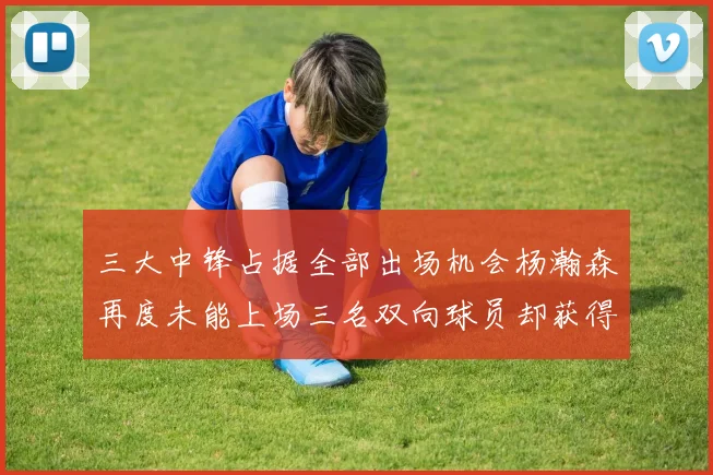 三大中锋占据全部出场机会杨瀚森再度未能上场三名双向球员却获得机会